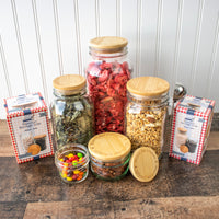 Bamboo Storage Stopper Lids for Mason Jars
