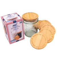 Bamboo Storage Stopper Lids for Mason Jars