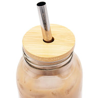 Bamboo Straw Hole Tumbler Lid