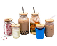 mason-jar-lifestyle-bamboo-straw-hole-tumbler-lids-regular-mouth-stainless-steel-glass-bent-safer-smoothie-boba-straw-bright-blue-silicone-8oz-sleeve