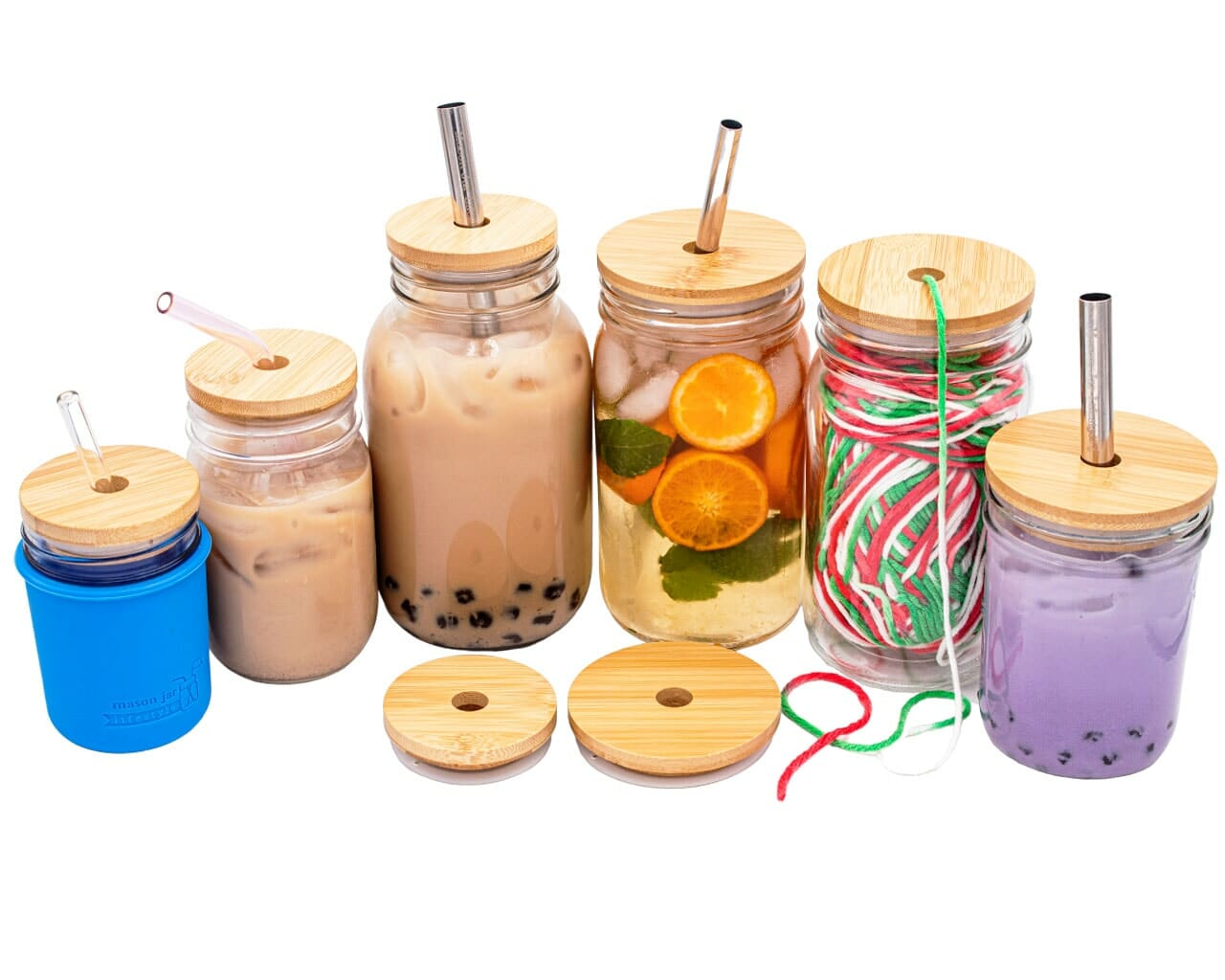 Bamboo Straw Hole Tumbler Lid in regular and wide mouth sizes