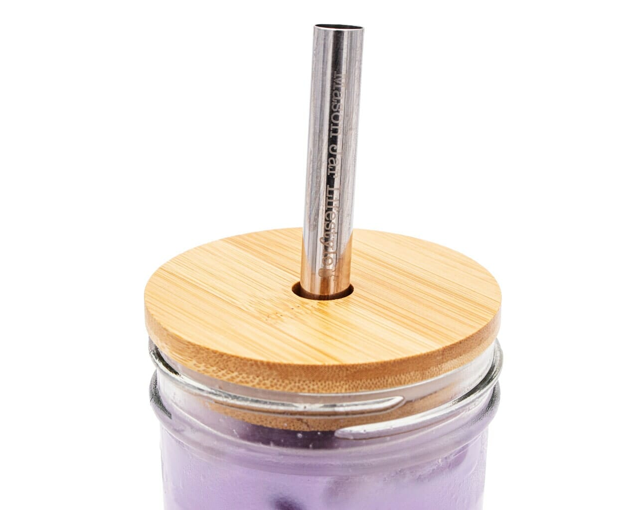 Bamboo Straw Hole Tumbler Lid