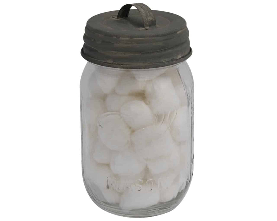 mason-jar-lifestyle-barn-roof-antique-zinc-handle-canister-lid-regular-mouth-ball-pint-jar-cotton-balls