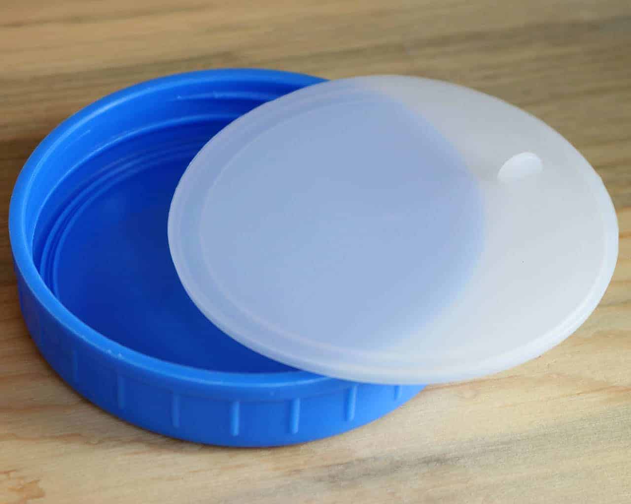MJL Leak Proof Plastic Storage Lids for Mason Jars Regular Mouth