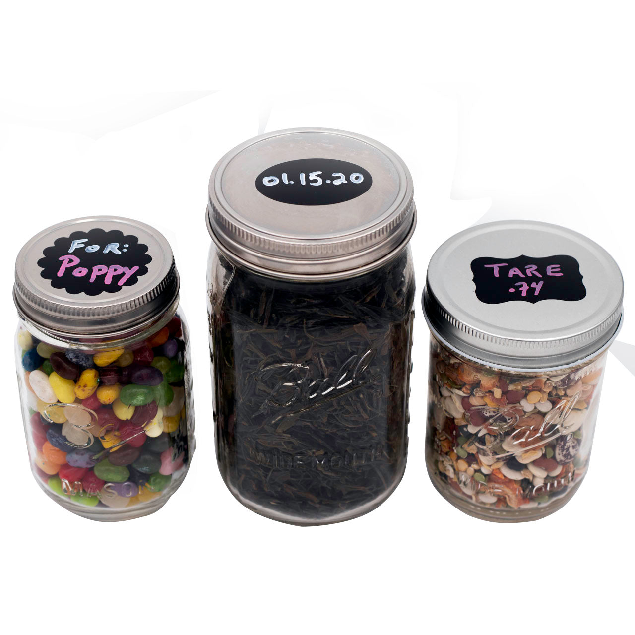 Vinyl Chalkboard Labels Stickers 48 Pack