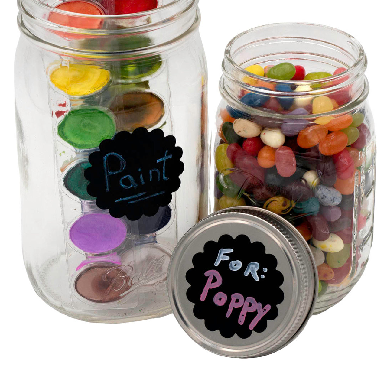 Vinyl Chalkboard Labels Stickers 48 Pack