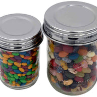 mason-jar-lifestyle-chrome-mirror-shiny-polished-stainless-steel-vintage-reproduction-storage-lids-regular-wide-mouth-ball-mason-jar-jelly-beans