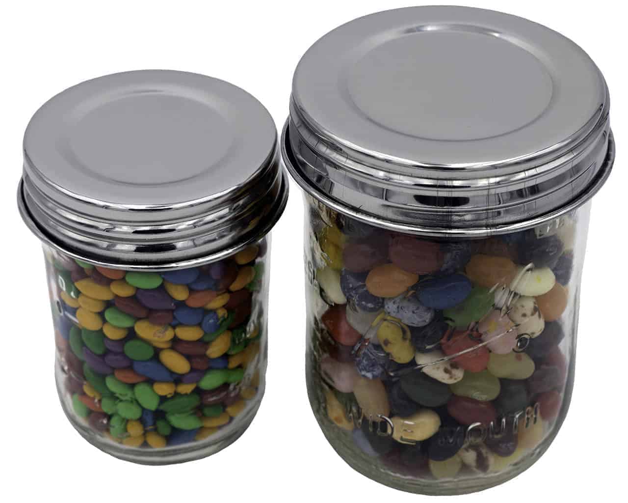 mason-jar-lifestyle-chrome-mirror-shiny-polished-stainless-steel-vintage-reproduction-storage-lids-regular-wide-mouth-ball-mason-jar-jelly-beans