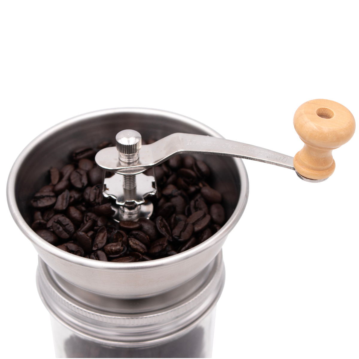 Coffee and Spice Grinder Lid for Mason Jars
