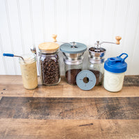 Coffee and Spice Grinder Lid for Mason Jars