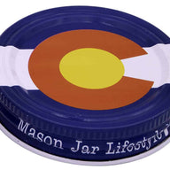 Colorado State Flag Storage Lids Caps for Mason Jars