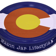 Colorado State Flag Storage Lids Caps for Mason Jars