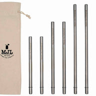 Mason Jar Lifestyle Combination pack safer stainless steel metal straws for Mason jars and other cups and glasses