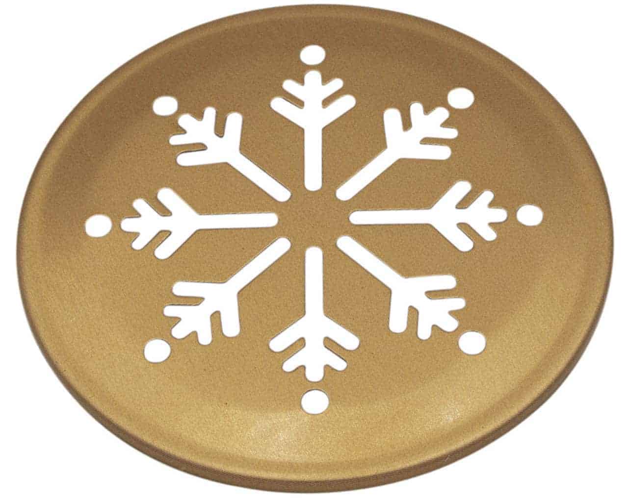 Mason Jar Lifestyle Copper snowflake snow cutout lid for regular mouth Mason jars