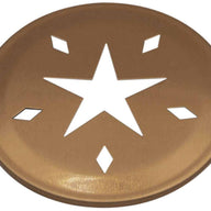 Mason Jar Lifestyle Copper star cutout lid for regular mouth Mason jars