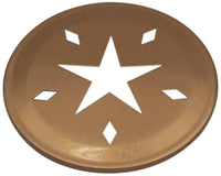 Mason Jar Lifestyle Copper star cutout lid for regular mouth Mason jars