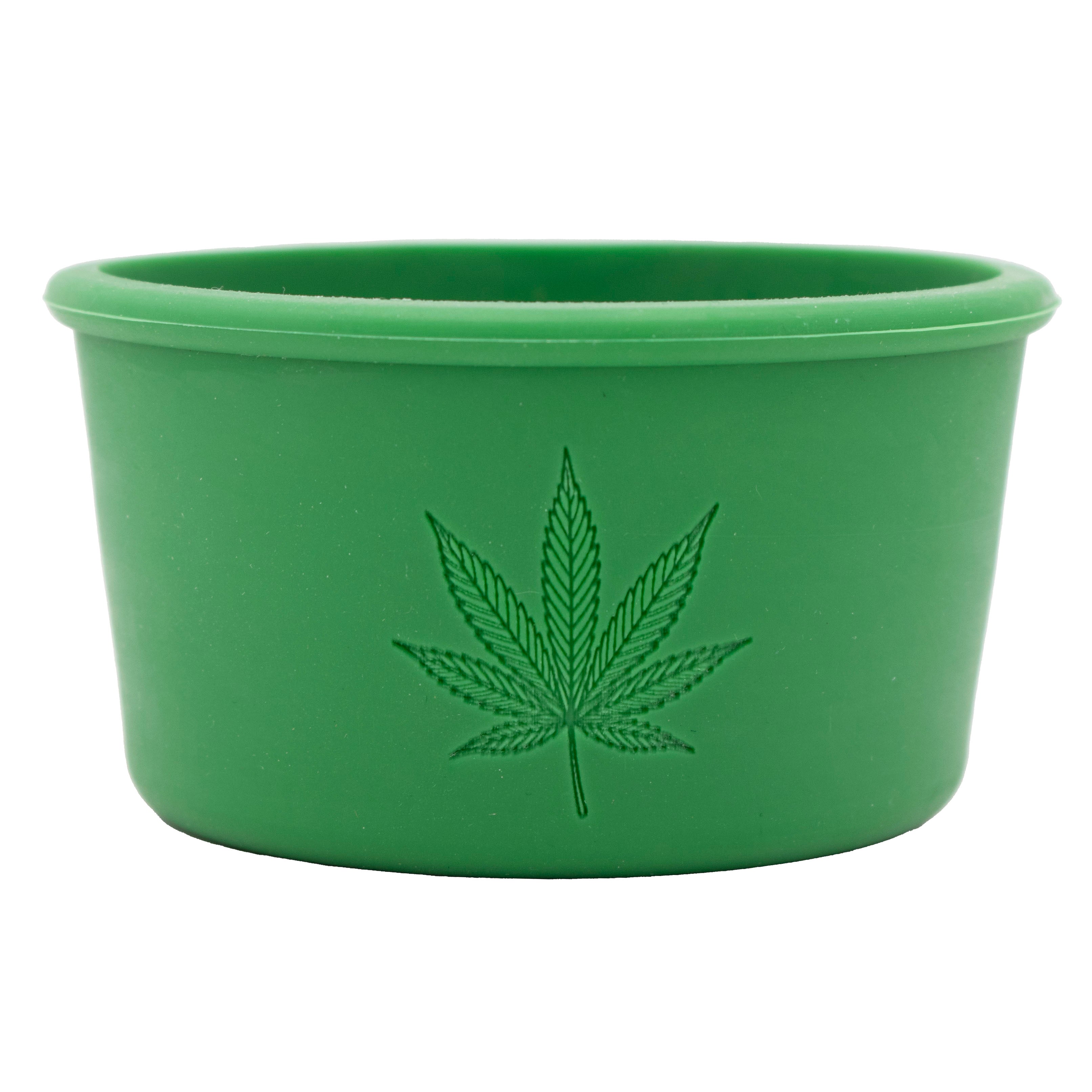 Cannabis Laser Engraved Leaf Green Sleeve