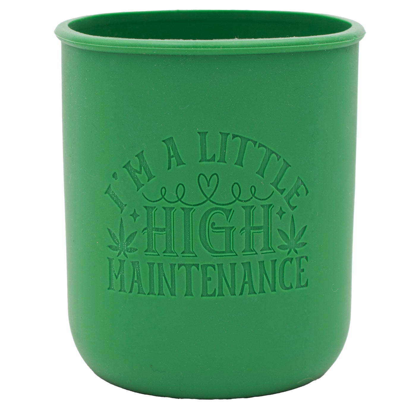 Cannabis Laser Engraved Leaf Green Sleeve
