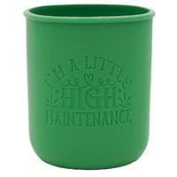 Cannabis Laser Engraved Leaf Green Sleeve