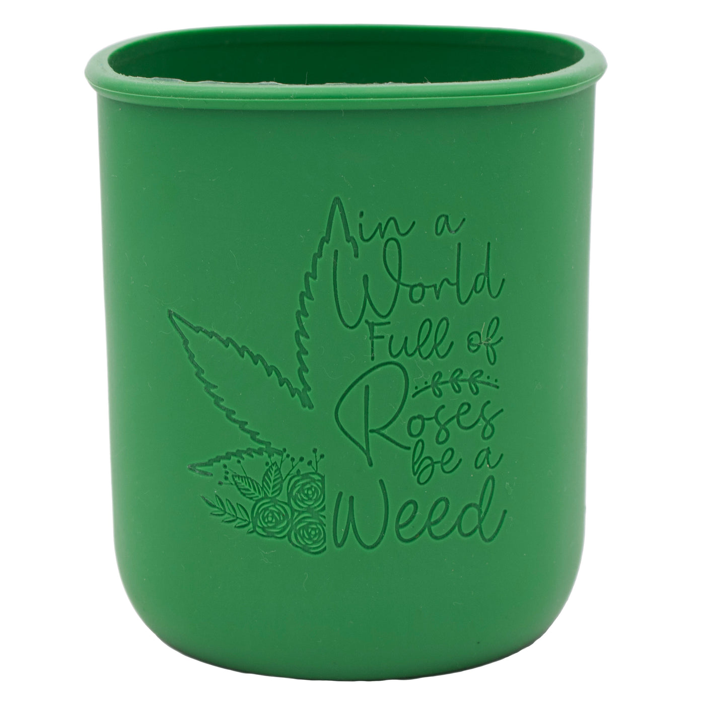 Cannabis Laser Engraved Leaf Green Sleeve