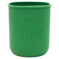 Cannabis Laser Engraved Leaf Green Sleeve