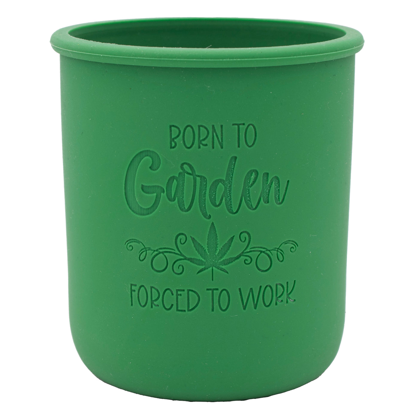 Cannabis Laser Engraved Leaf Green Sleeve