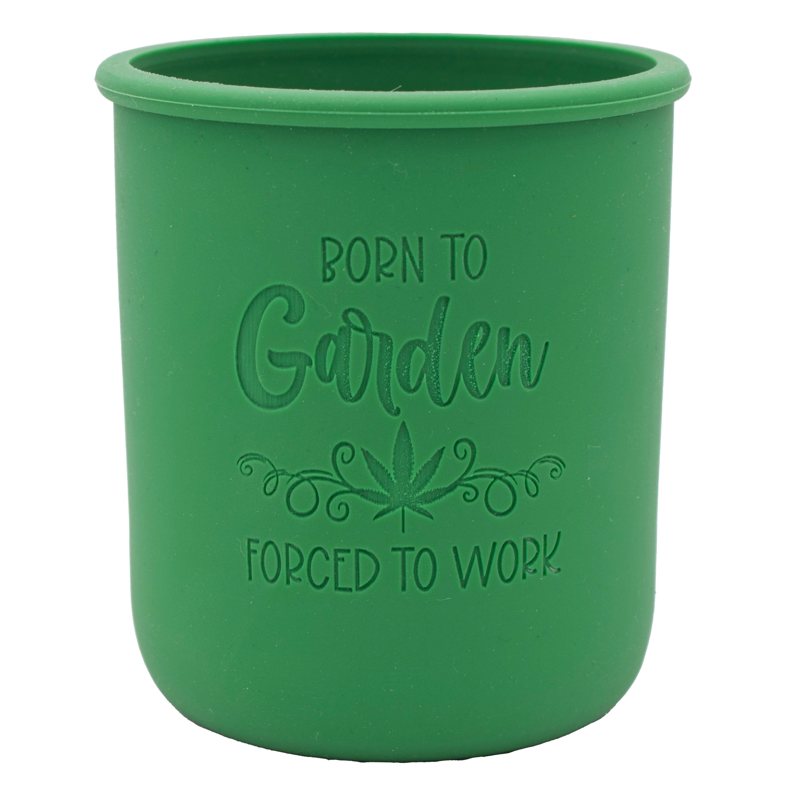 Cannabis Laser Engraved Leaf Green Sleeve