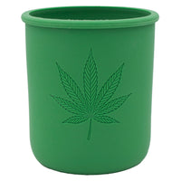 Cannabis Laser Engraved Leaf Green Sleeve
