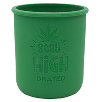 Cannabis Laser Engraved Leaf Green Sleeve