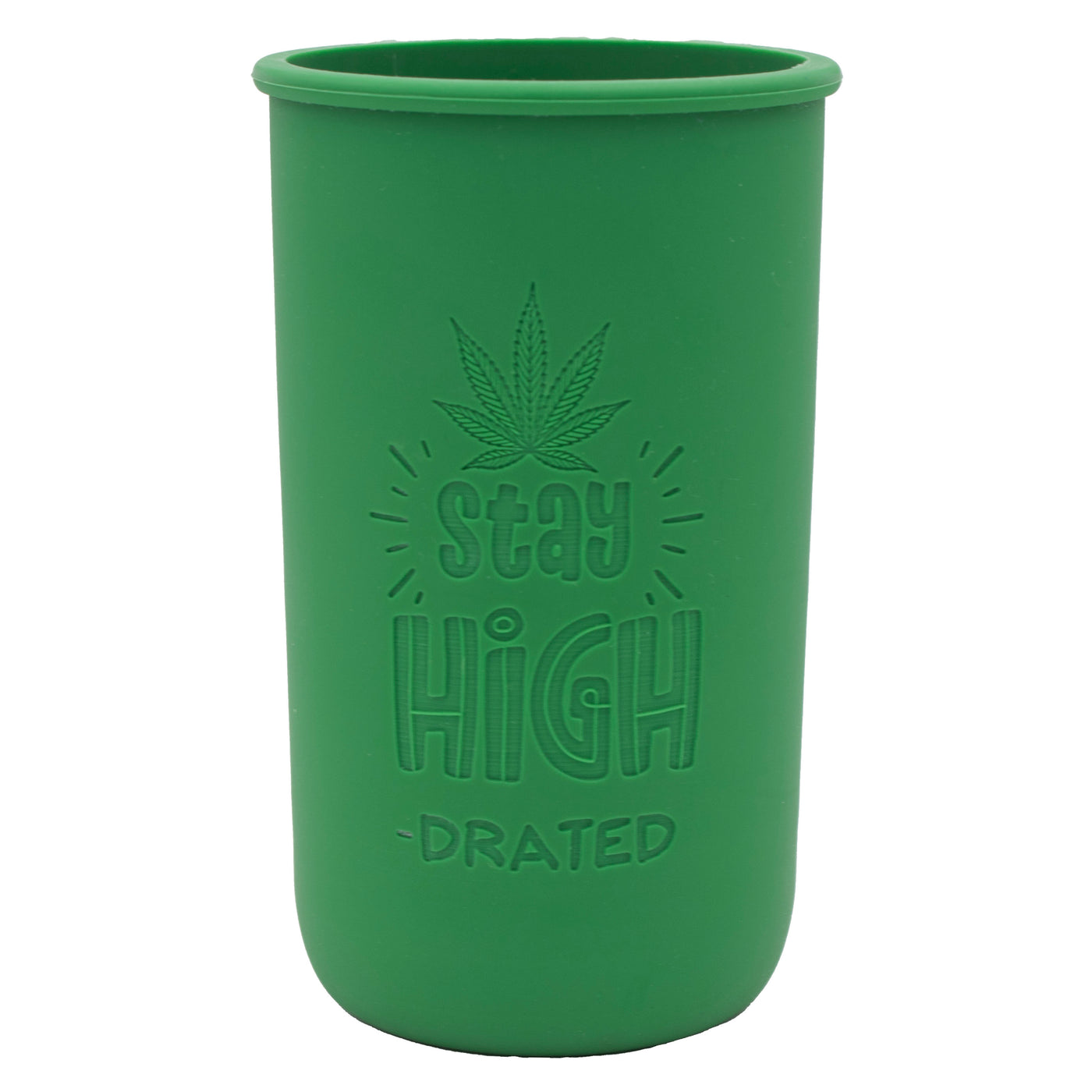 Cannabis Laser Engraved Leaf Green Sleeve