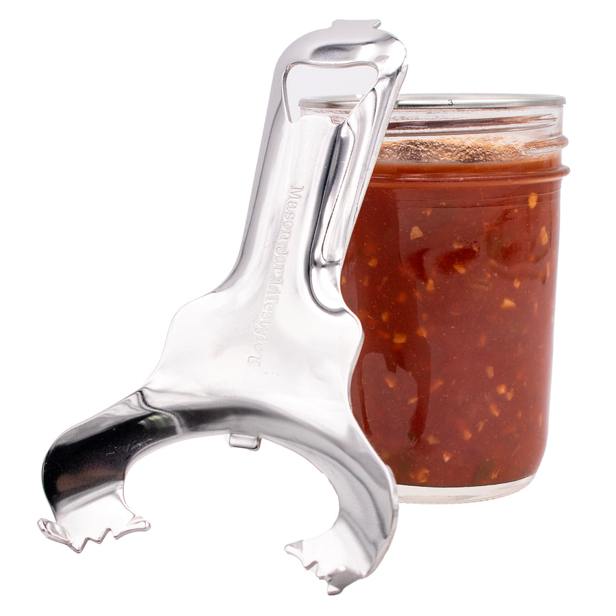 Mason Jar Dent-Free Lid Opener - Stainless Steel