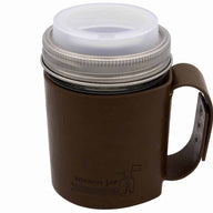 Mason Jar Lifestyle Faux Leather Travel Mug Set
