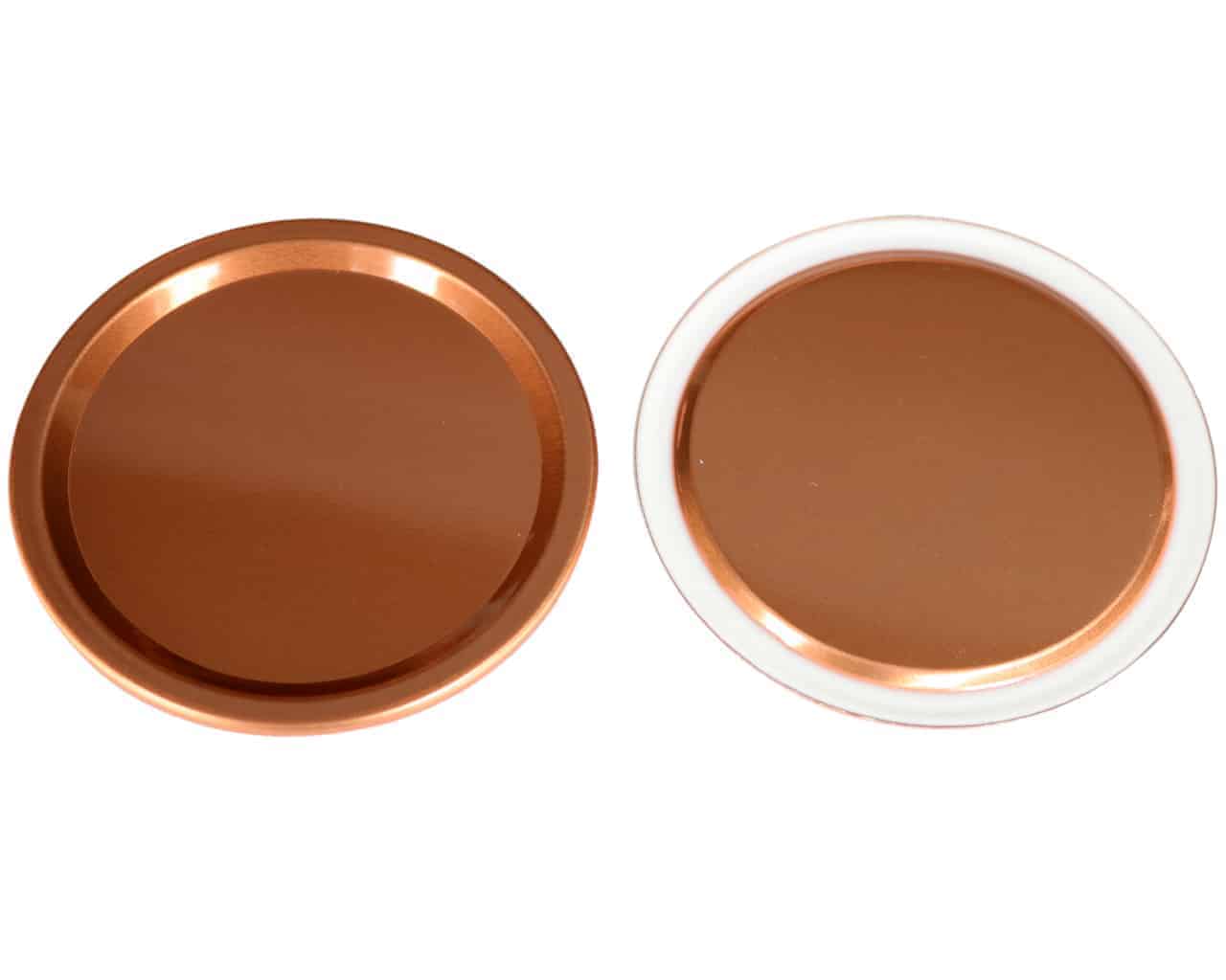 Copper Flat Storage Lid Inserts for Mason Jars