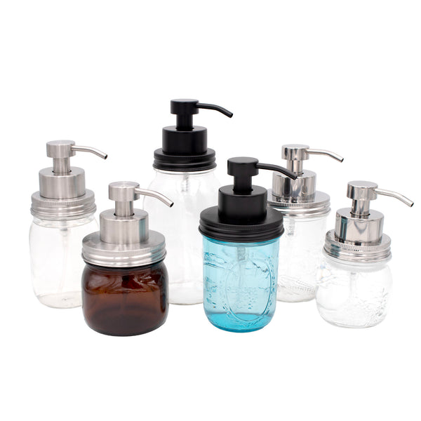 Foaming Soap Pump Dispensers for Mason Jars · Mason Jar