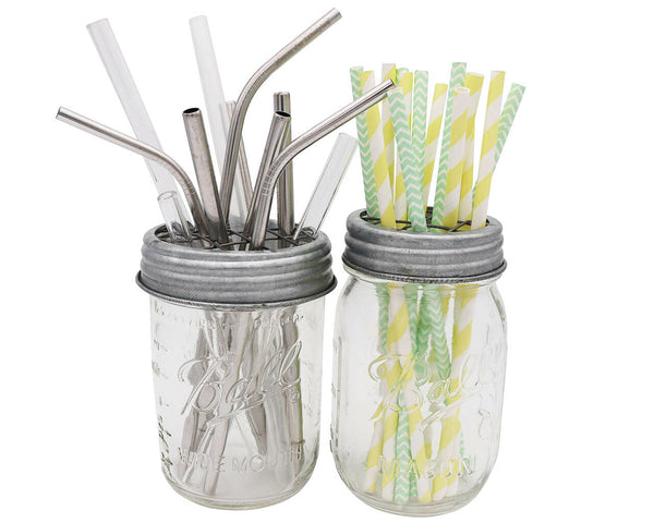 https://masonjarlifestyle.com/cdn/shop/files/mason-jar-lifestyle-galvanized-metal-grid-square-frog-flower-lid-regular-wide-mouth-mason-jars-ball-pint-straws-copy_grande.jpg?v=1695766744