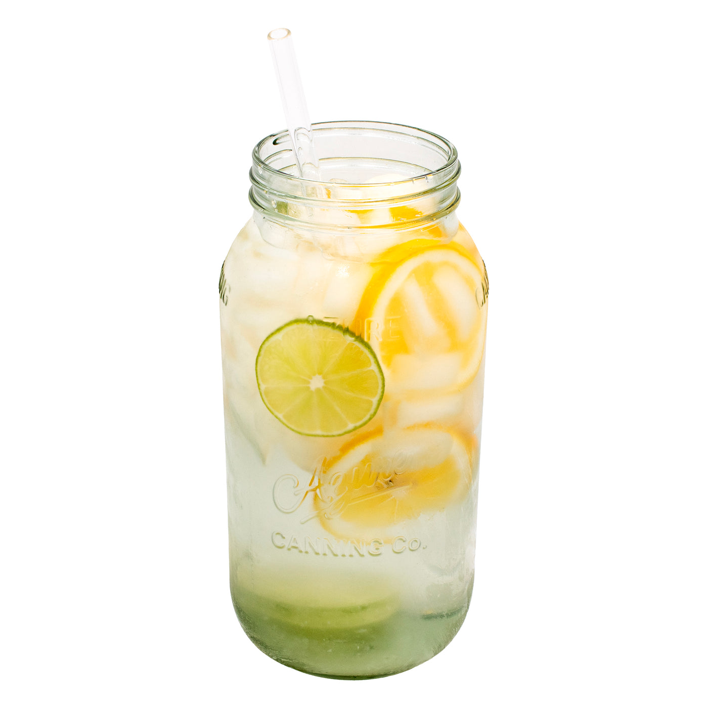 Extra Long Glass Straws for Half Gallon Mason Jars 4 Pack + Cleaner