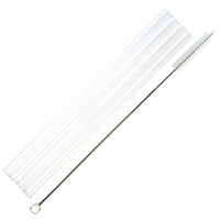 4 pack of the thick long straws, and a straw cleaner brush.