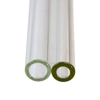 The difference between thick, and thin versions of this straw. The difference is 1 mm of internal diameter.