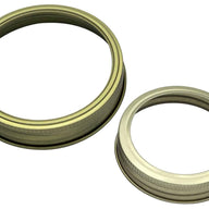Mason Jar Lifestyle Gold bands / rings for regular and wide mouth Mason jars