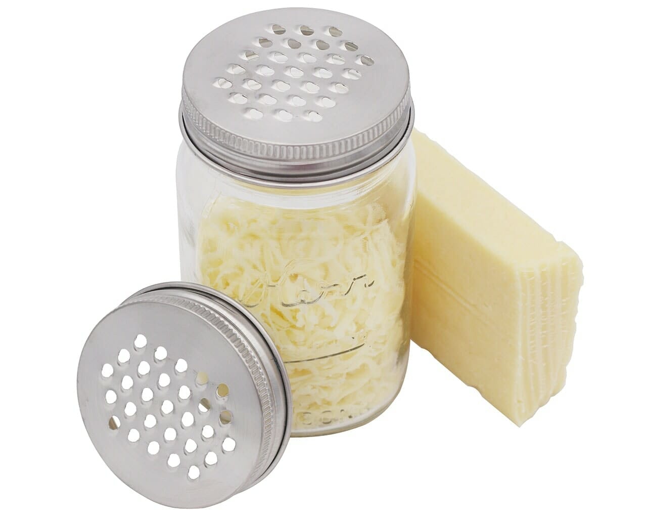 Stainless Steel Grater Shredder Lid for Mason Jars