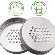 Stainless Steel Grater Shredder Lid for Mason Jars