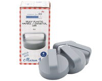 Gray Plastic Handle/Canister Lids for Regular Mouth Mason Jars 4 Pack