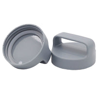 Gray Plastic Handle/Canister Lids for Regular Mouth Mason Jars 4 Pack