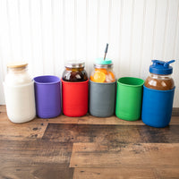 Silicone Sleeve for Half Gallon 64oz Mason Jars