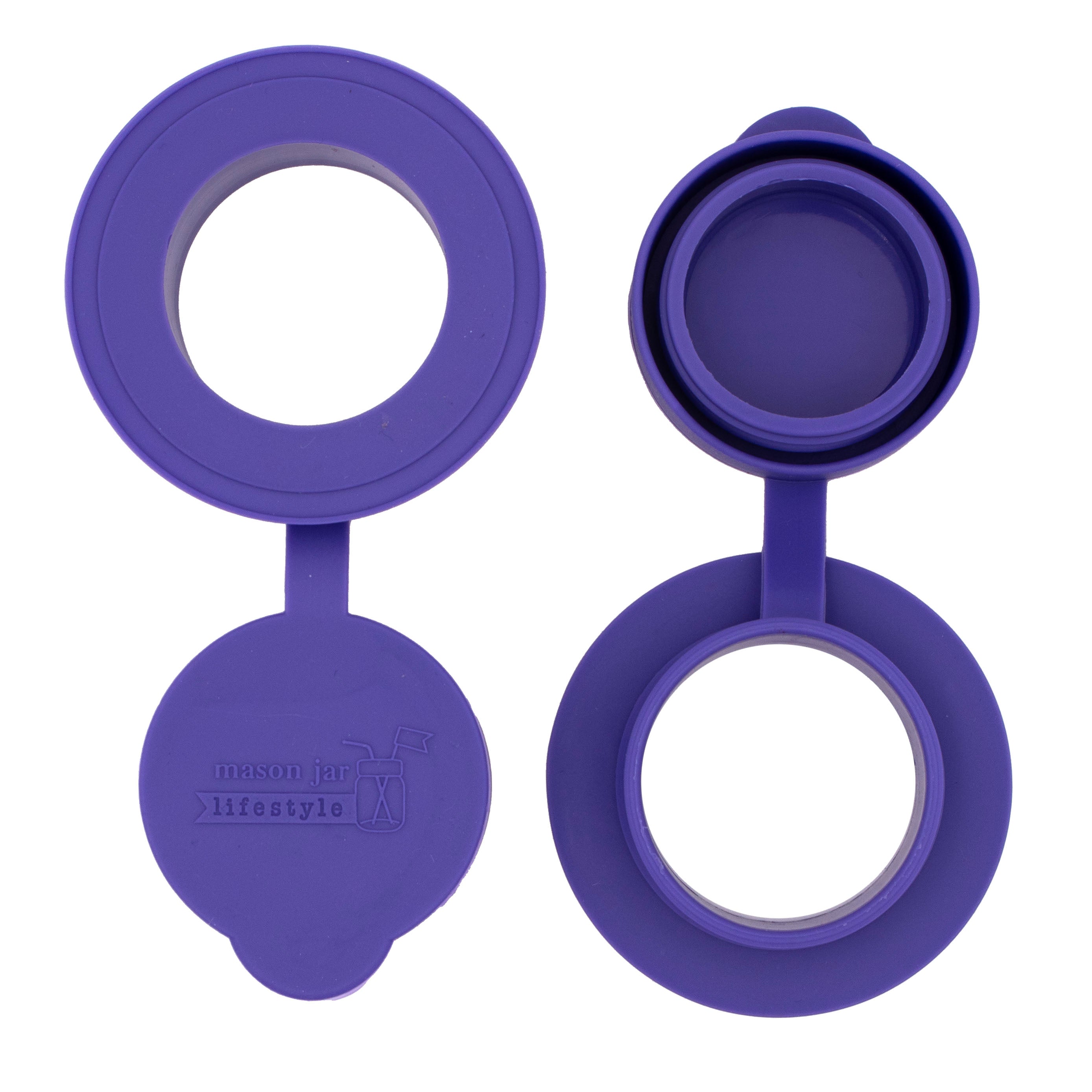 Silicone Chug Leak Resistant Lids for Regular Mouth Mason Jars