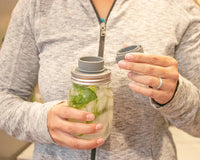 Leak Proof Silicone Chug Lids for Regular Mouth Mason Jars