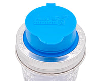 Leak Proof Silicone Chug Lids for Regular Mouth Mason Jars