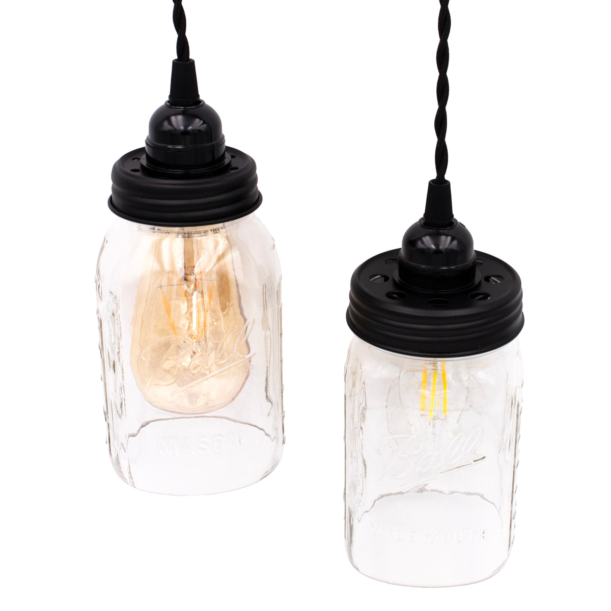 Lighting Lid for Mason Jar Light Fixtures
