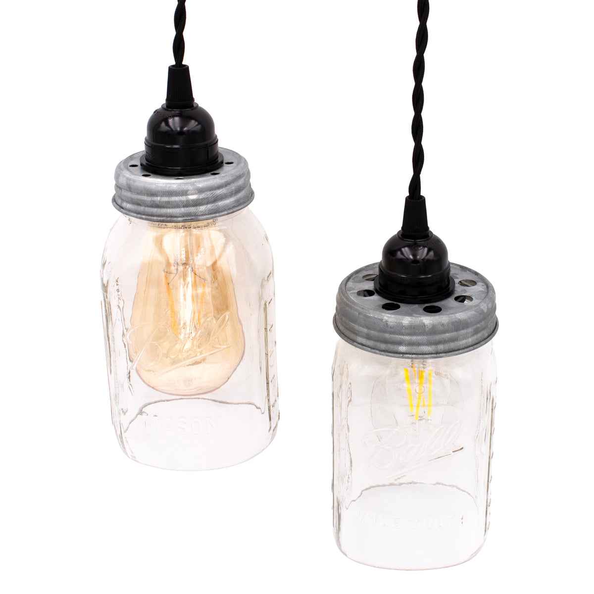 Lighting Lid for Mason Jar Light Fixtures