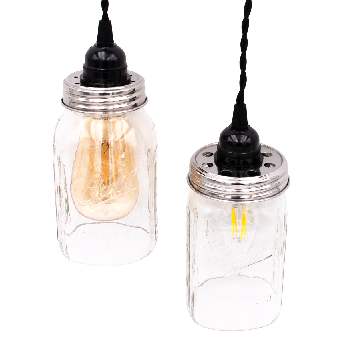 Lighting Lid for Mason Jar Light Fixtures